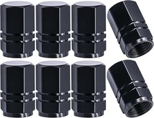 8PCS Tire Valve Stem Caps, with Rubber O-Ring, Corrosion Resistant Leak-Proof,