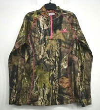 Mossy Oak Mens 1/4 Zip Long Sleeve Comfort-Fit Casual Como Pullover XL 46-48 