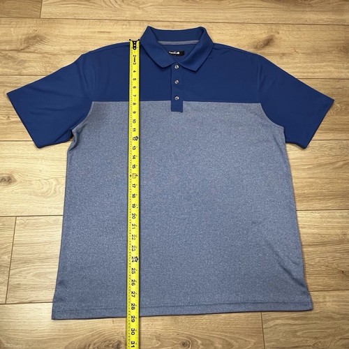 Bollé Herren Golf Polo Large Shirt feuchtigkeitsableitend sportlich blau grau - Bild 6 von 13