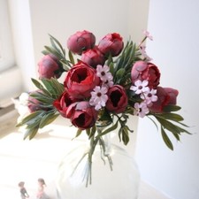 Fleur Artificielle Simulation Faux Soie Tissu Mariage Bouquet Fleur Décor Maison