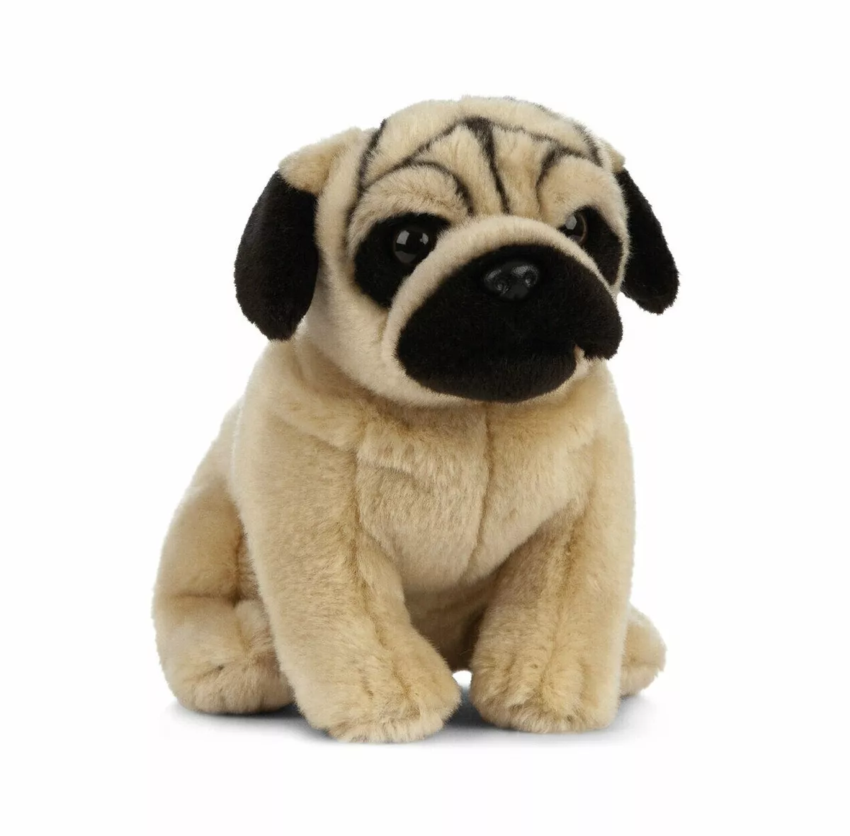 Living Nature Pug Plush Soft Toy Dog