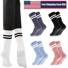 5  Pilates Socks with Grips for Women Yoga Socks Non-Slip Athletic Socks Grippy