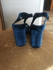 Blue velvet sandals sz 11 — photo 3