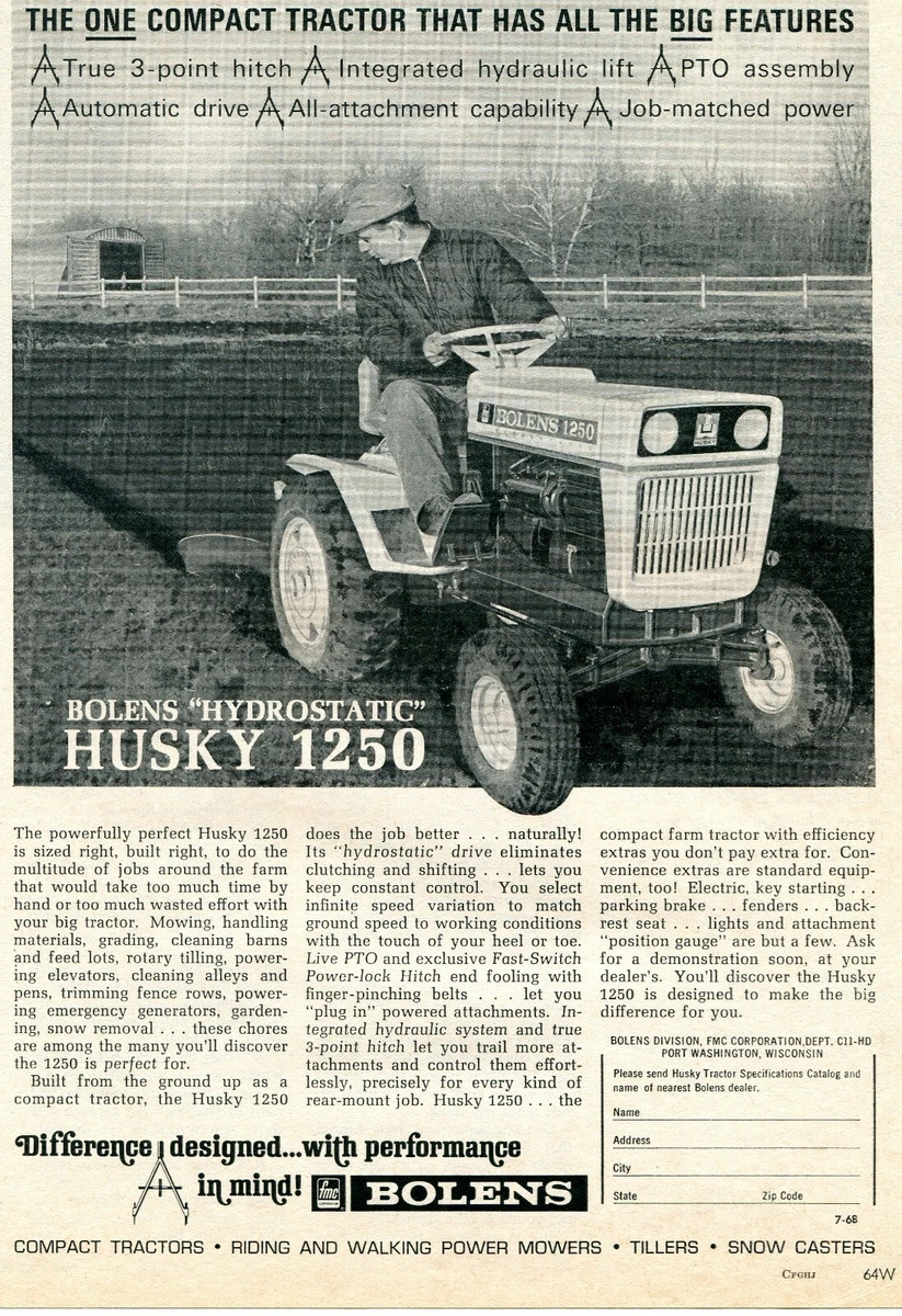 Fmc bolens tractor cheap