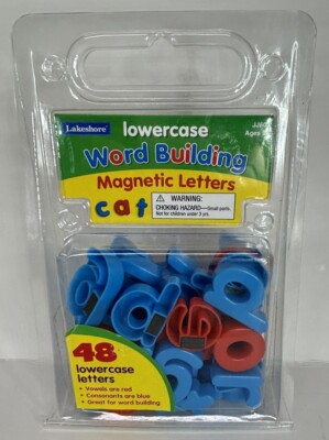 NEW Lakeshore Lowercase Word Building 48 Magnetic Letters Learning ...