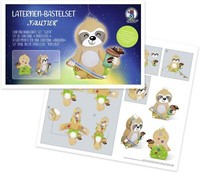 Ursus 187400003F - Laternen-Bastelset Faultier, Komplett-Set Zum Selber-Basteln