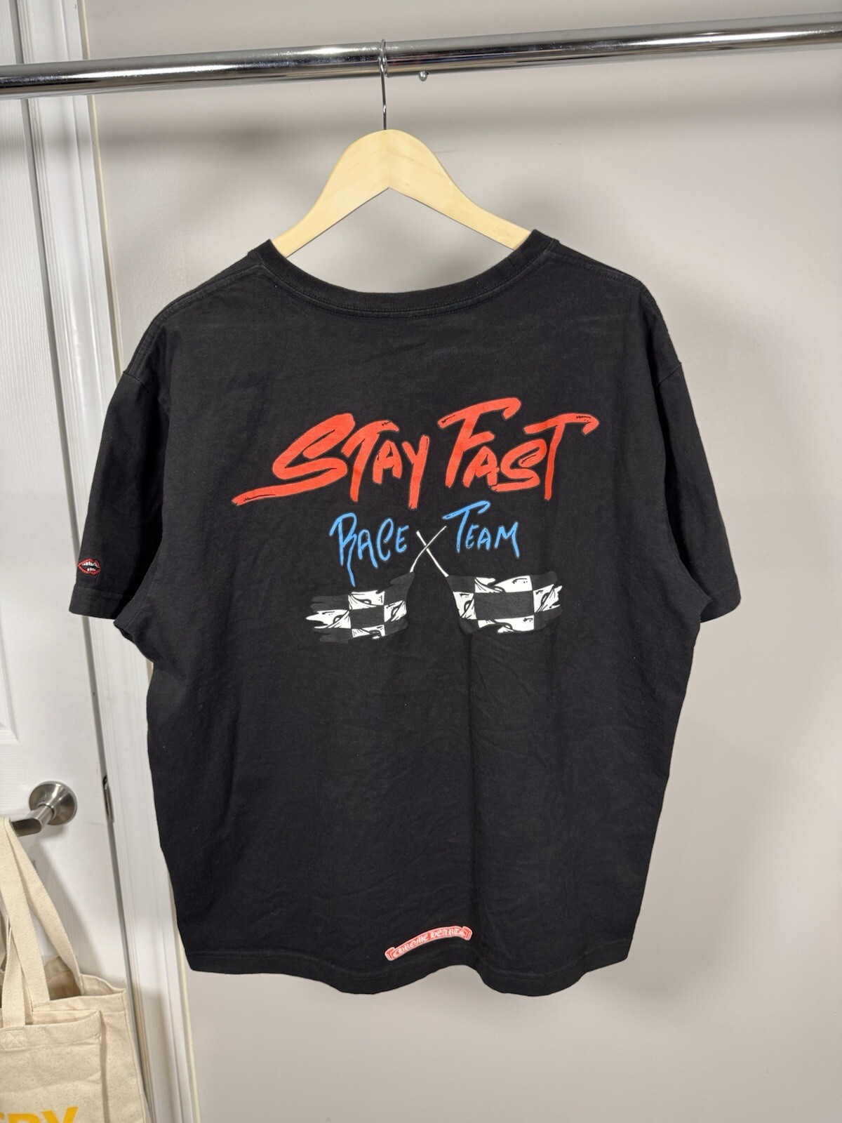 Chrome Hearts Matty Boy Stay Fast Short Sleeve Pocket Tee Shirt Size XXL Scroll