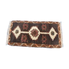 19" x 36" Genuine Hand Woven Anatolian Wool Turkey Rug (MR15133)