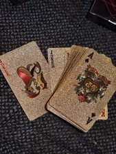 Gold Poker Card