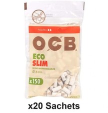 Filtres OCB BIO 6 MM x20 Sachets - PRIX INCROYABLE