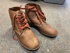 WWII US ARMY "ROUGHOUTS" COMBAT FIELD SERVICE SHOES- SIZE 10