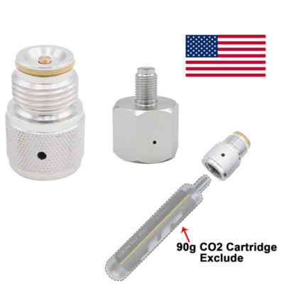 CO2 Adapter For 88G 90G Disposable Co2 Cartridge to G1/2-14 Thread Tank USA SHIP