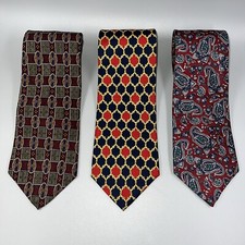 Set of 3 Bert Pulitzer Silk Men's Neck Ties Made in the USA Paisley / Floral /