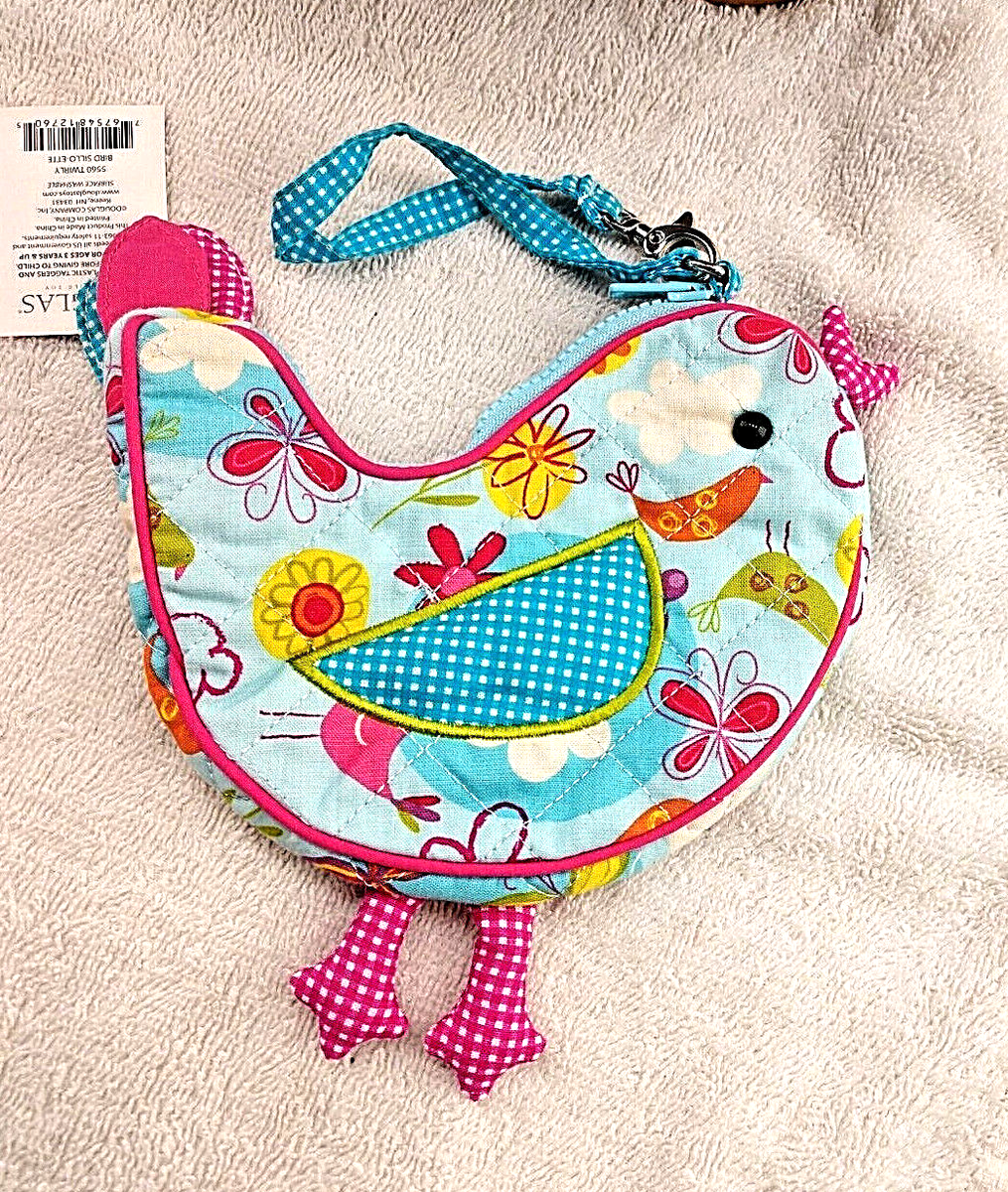 メリー Sassy Kidz Fashion by Douglas Bird Sillo-ette Quilted Zipper Purse