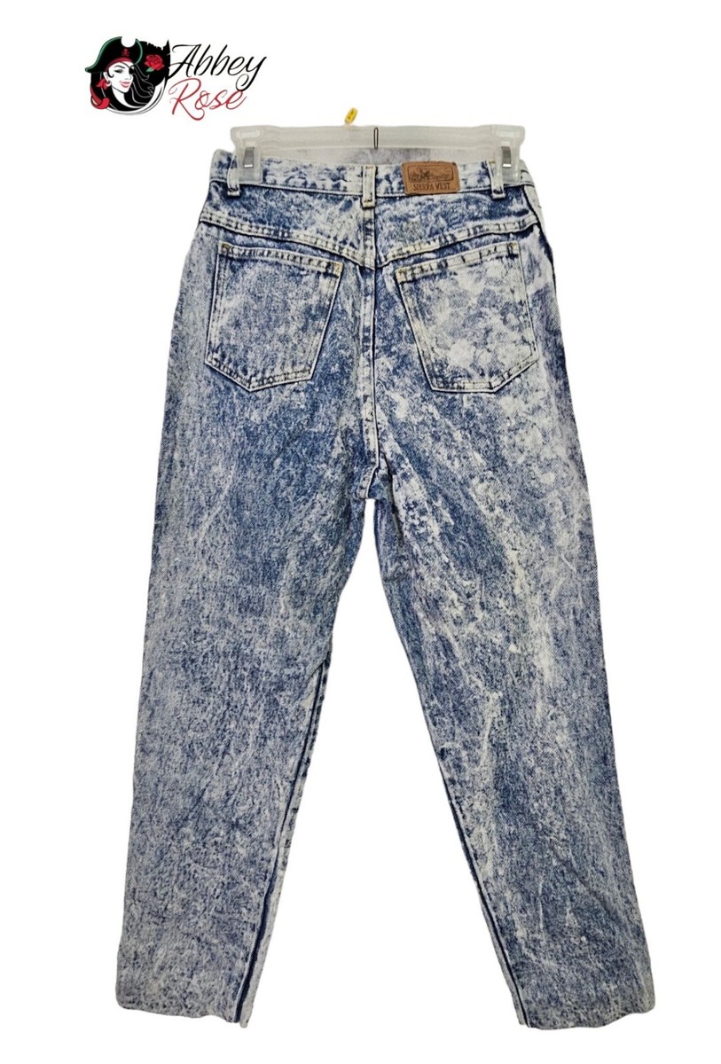 Vintage Denim Jeans Acid Wash Womens Size 9/10 High Rise Sierra
