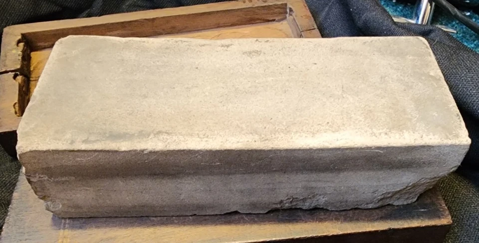 Piedra antigua Arkansas? Afilador de piedra de aceite miel hacha cuchillo herramienta de piedra de aceite PA  Foto 4 de 4