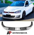 VW Golf MK7 MK7.5 R GTD GTI TSI TDI Front Carbon Fibre Splitter Spoiler Lip