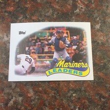 Seattle Mariners 1989 Topps Baseball Team Leaders #459 MLB