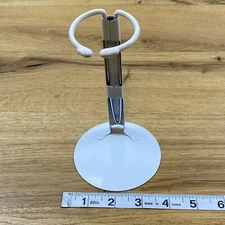 Vintage Delton Doll Stand Medium fits 8-13” Bisque Dolls China White Collectable