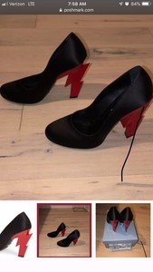 prada lightning bolt heels