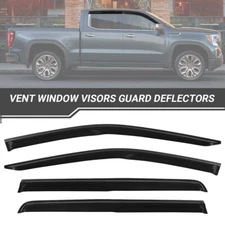 For Silverado for Sierra 1500 Crew Cab 2019-2023 Window Vent Visors Rain Guards