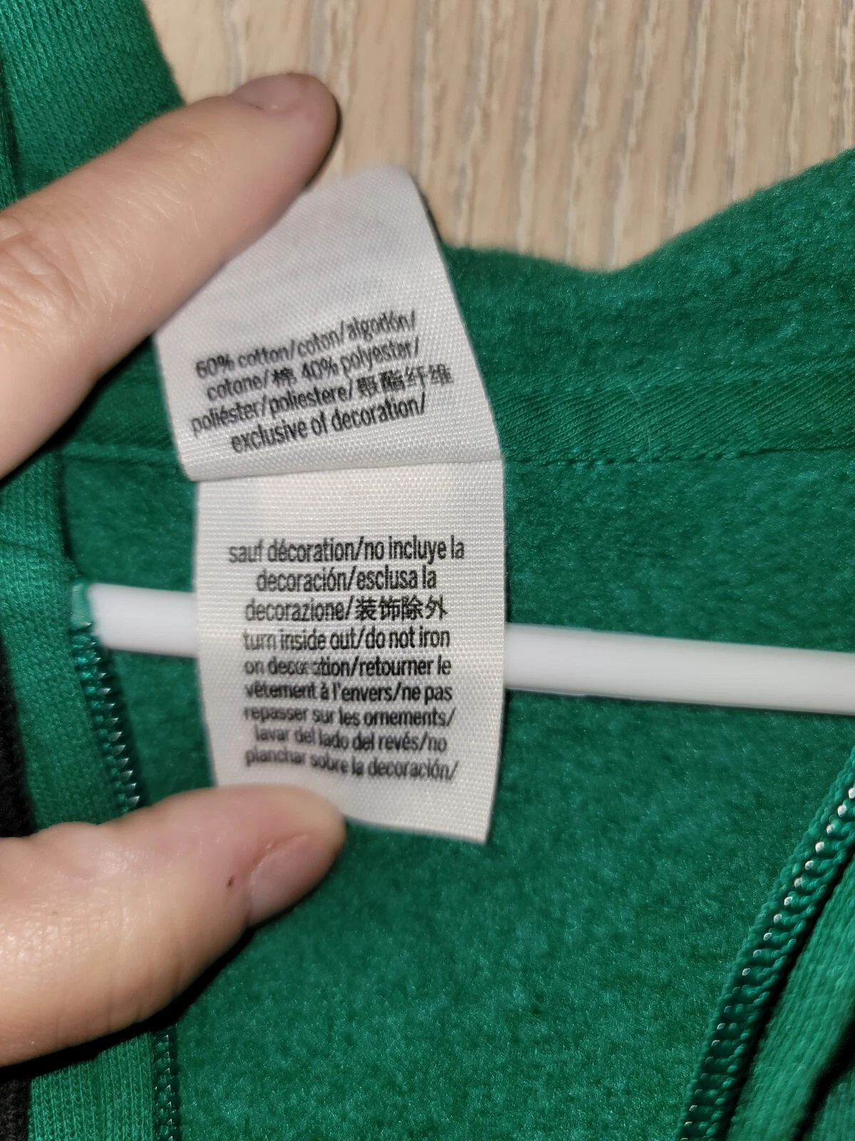 UNDERCOVER NUOVA felpa con cappuccio verde rosa di Victoria's Secret cerniera intera logo rosa taglia small