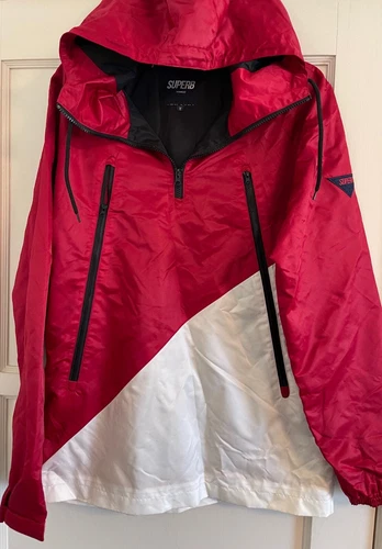 SUPERB, MEN'S M, SOFTSHELL ANORAK HOODED PULLOVER JACKET, Never Worn - product listing photo