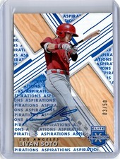 2019 Elite Extra Edition Blue Aspirations Livan Soto Auto 3/50 (B31) Angels