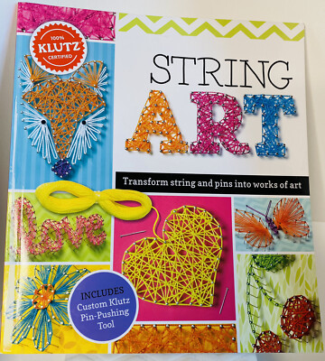 String Art Craft Book Klutz Straight Pen Butterfly Kids Adult Food Many More