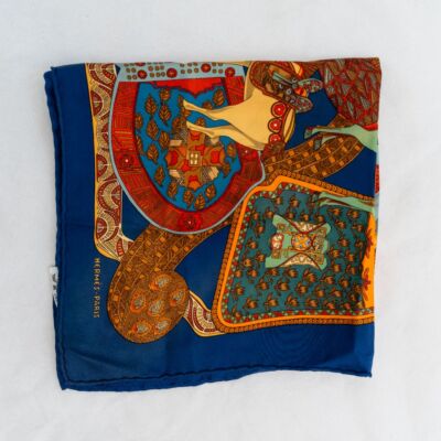 Hermès Art des Steppes Silk Scarf | eBay
