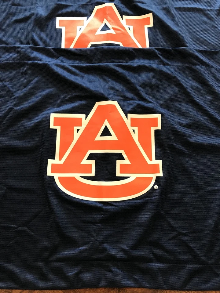 Auburn University Tigers War Eagle 2 Pillow Shams Navy Blue Orange Football - Изображение 2 из 4