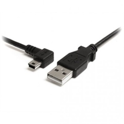 StarTech 3 ft Mini USB Cable - A to Left Angle Mini B - Type A Male USB - Type B