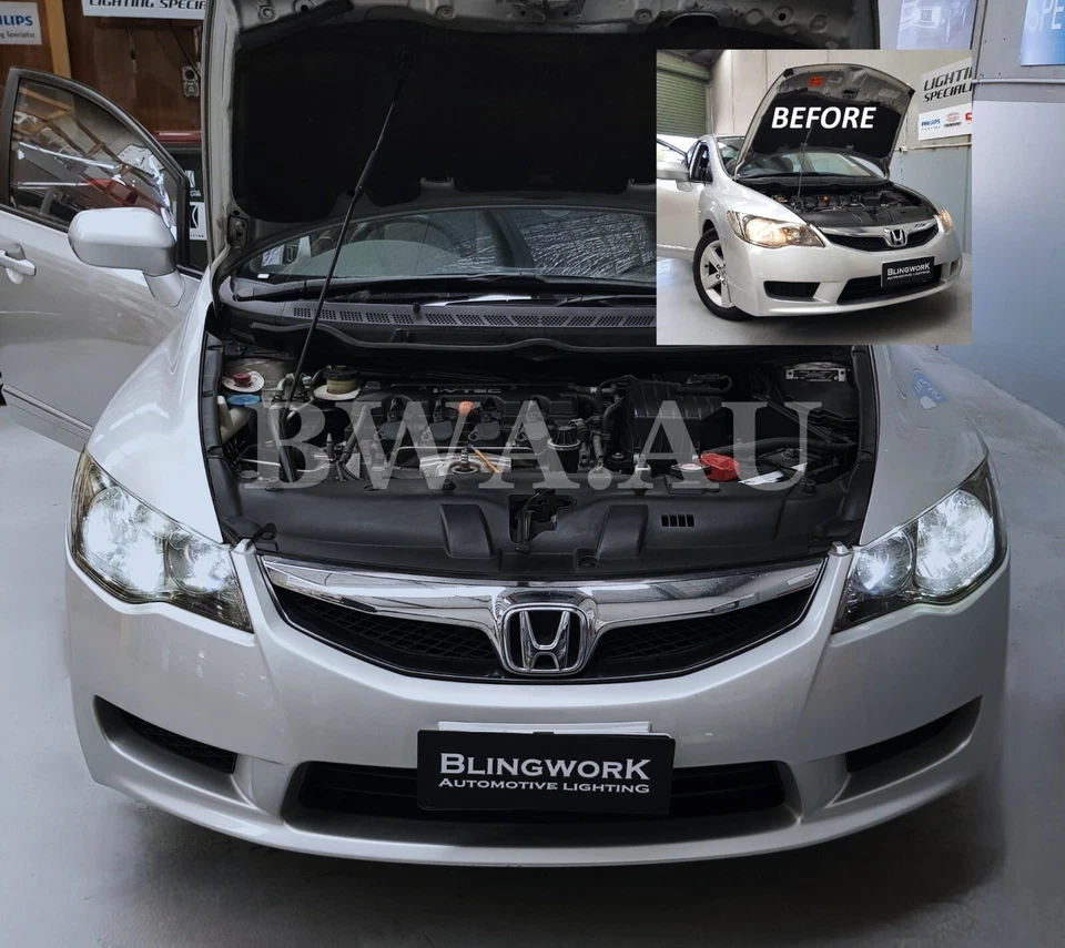 PHILIPS HB4 9006 LED Low Beam Headlight T10 Parker REGO for Honda Civic FD Sedan - Image 2 of 4