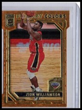 2021-22 Donruss Elite #7 Zion Williamson Primary Colors Orange Die Cut