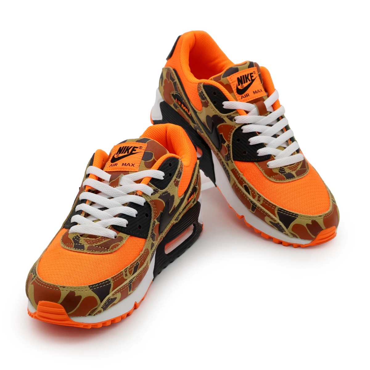 CW4039-800 Nike Air Max 90 Total Orange Duck Camo Black