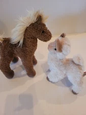 Douglas Cuddle Toys Horse and Llama Plush Stuffed Animals (set of 2)