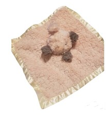Mary Meyer Pig Baby Security Blanket Lovey Pink Yellow Satin Back