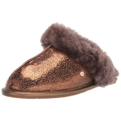 UGG Women's Scuffette II Metallic Sparkle Slipper Bronze - 1125394