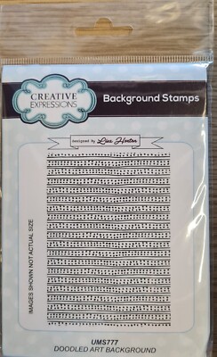 Neu Creative Expressions Stempel - Doodled Art Hintergrund