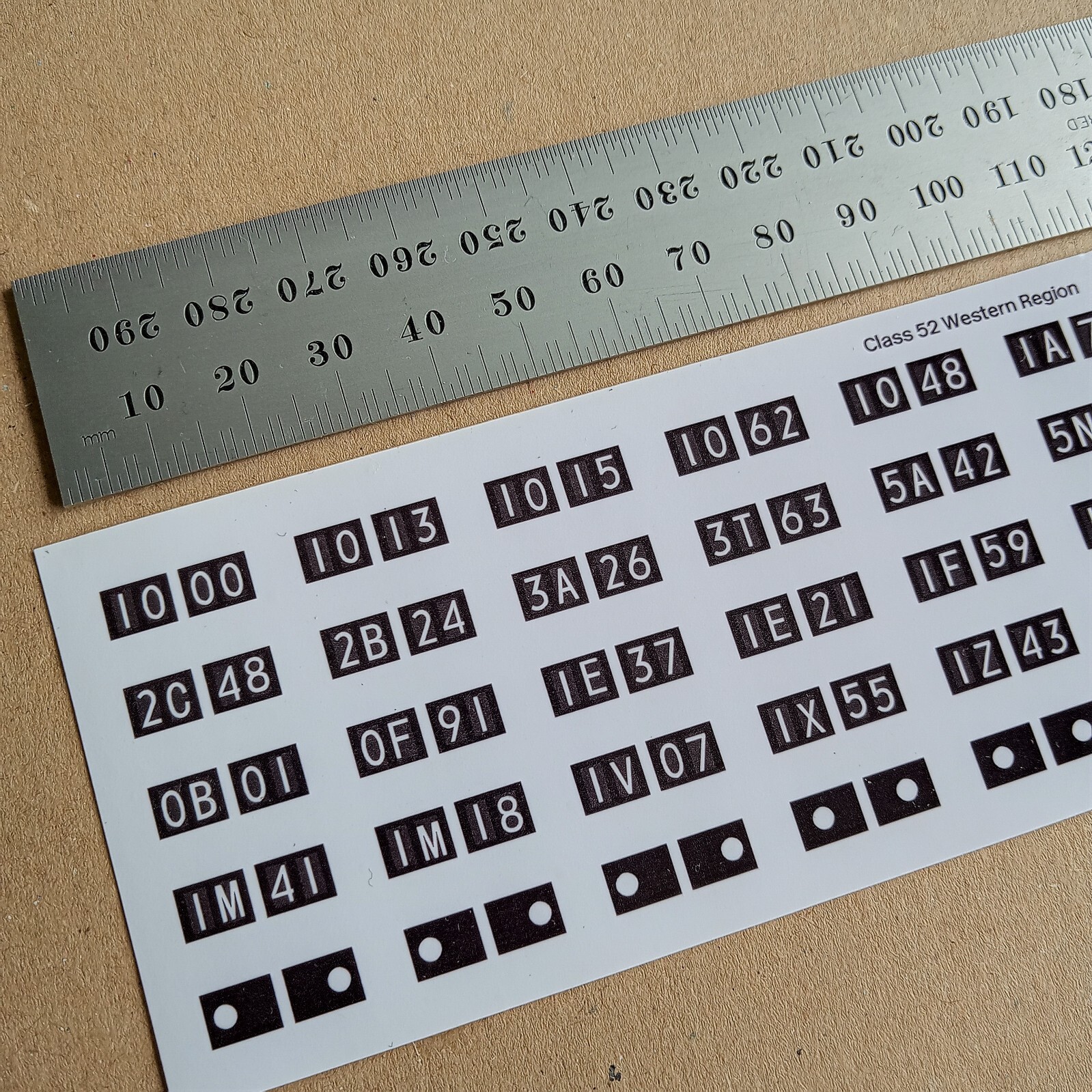 Class 52 4 Character headcodes for OO Scale Western Dapol Heljan & Lima ...