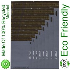 A2Z Eco Freundlich Grau 50 Poly Mailer Post Selbst Versiegelnd Beutel Versand