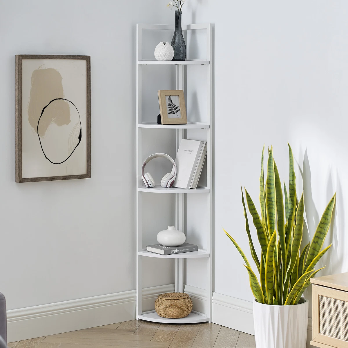 Right angled bookcase outlet