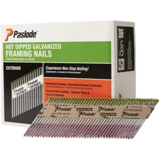 Framing Nails Galvanized Ring Paper Tape 3 in. x 0.131-Gauge (2000-Box) Paslode