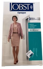 Jobst Womens Compression Opaque Knee High Stockings 20-30 mmhg Open Toe Supports