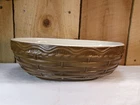 Vintage Haeger USA 171 Pottery 11" Oval Basket Weave Planter
