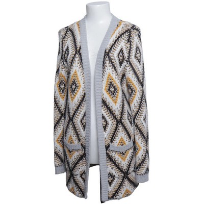 Roxy, Strickjacke, Damen, Größe: 32/34, Grau/Schwarz/Gelb/Weiß #142