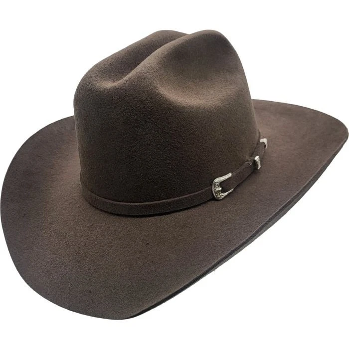 Classic Wool Felt Cowboy Hat 100% Wool Western Stiff Ranch Rodeo Style Premium