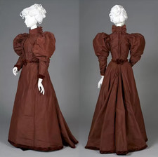 1890s Victorian Gothic Steampunk Red Wedding Dress Medieval Steampunk Civil War
