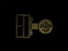 UE03142 VINTAGE 1970s  BOY SCOUTS OF AMERICA  BRASSTONE BELT BUCKLE