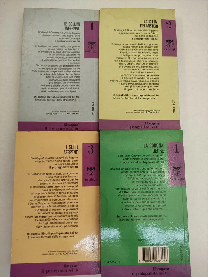 Sortilegio 1/4 LibroGame Libro Game Completa EL Steve Jackson Corona Dei Re-N18 - Immagine 2 di 4